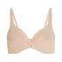 Mesh non-padded underwired bra, Beige