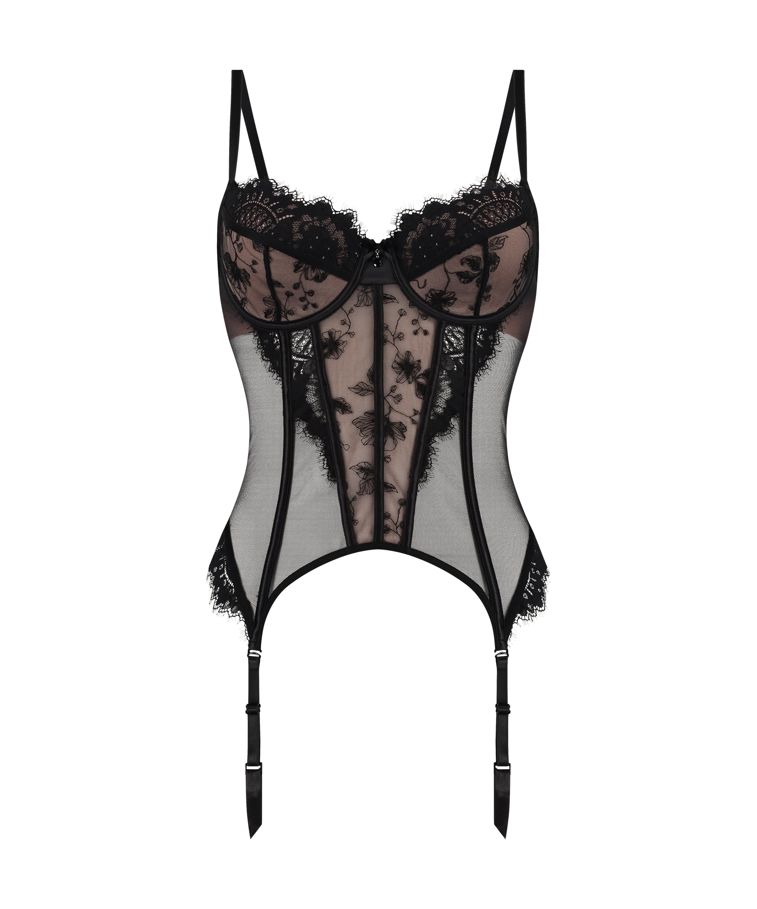 Sia Bustier, Black, main