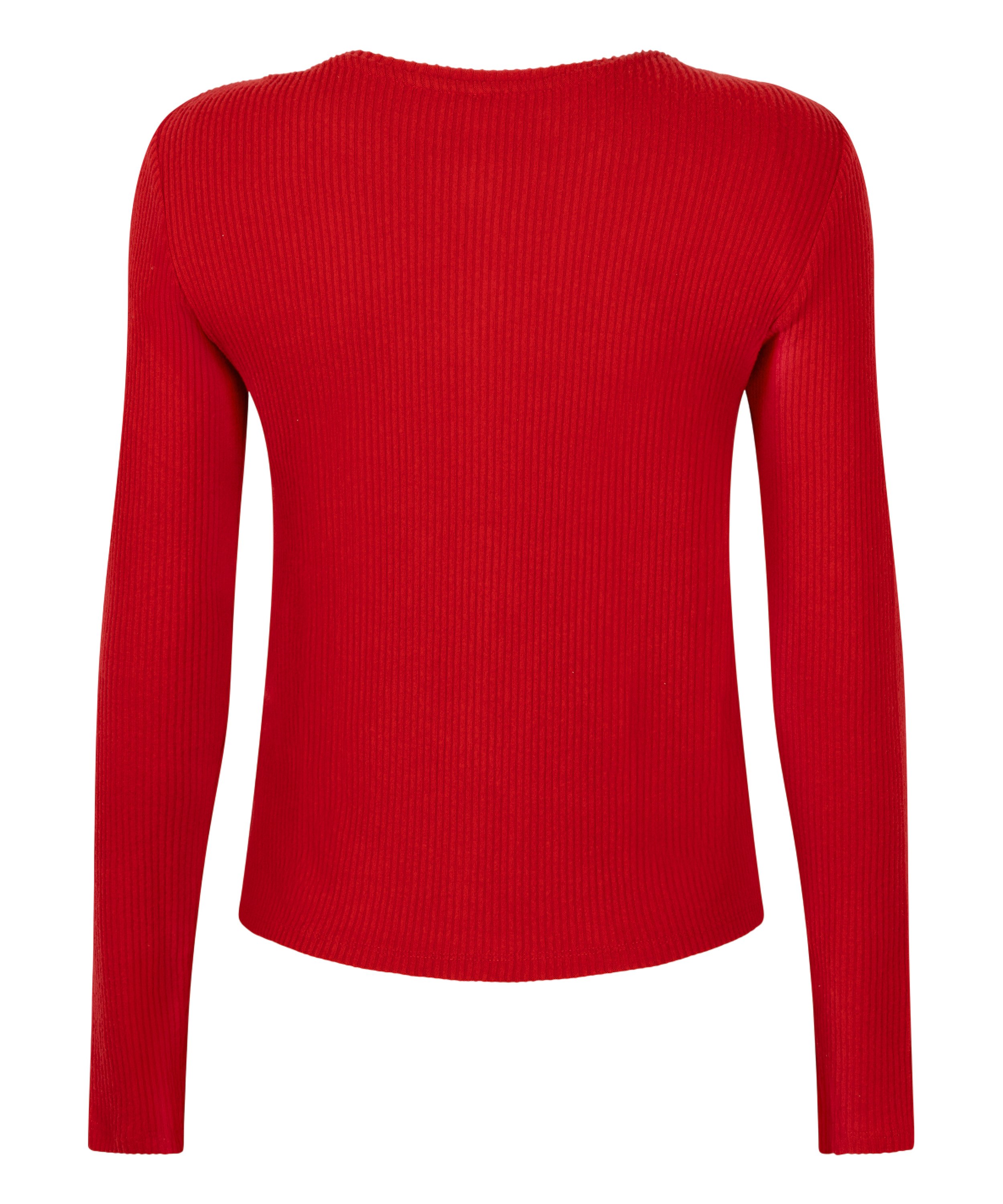 Cardigan Ribbed Jersey, Red, main
