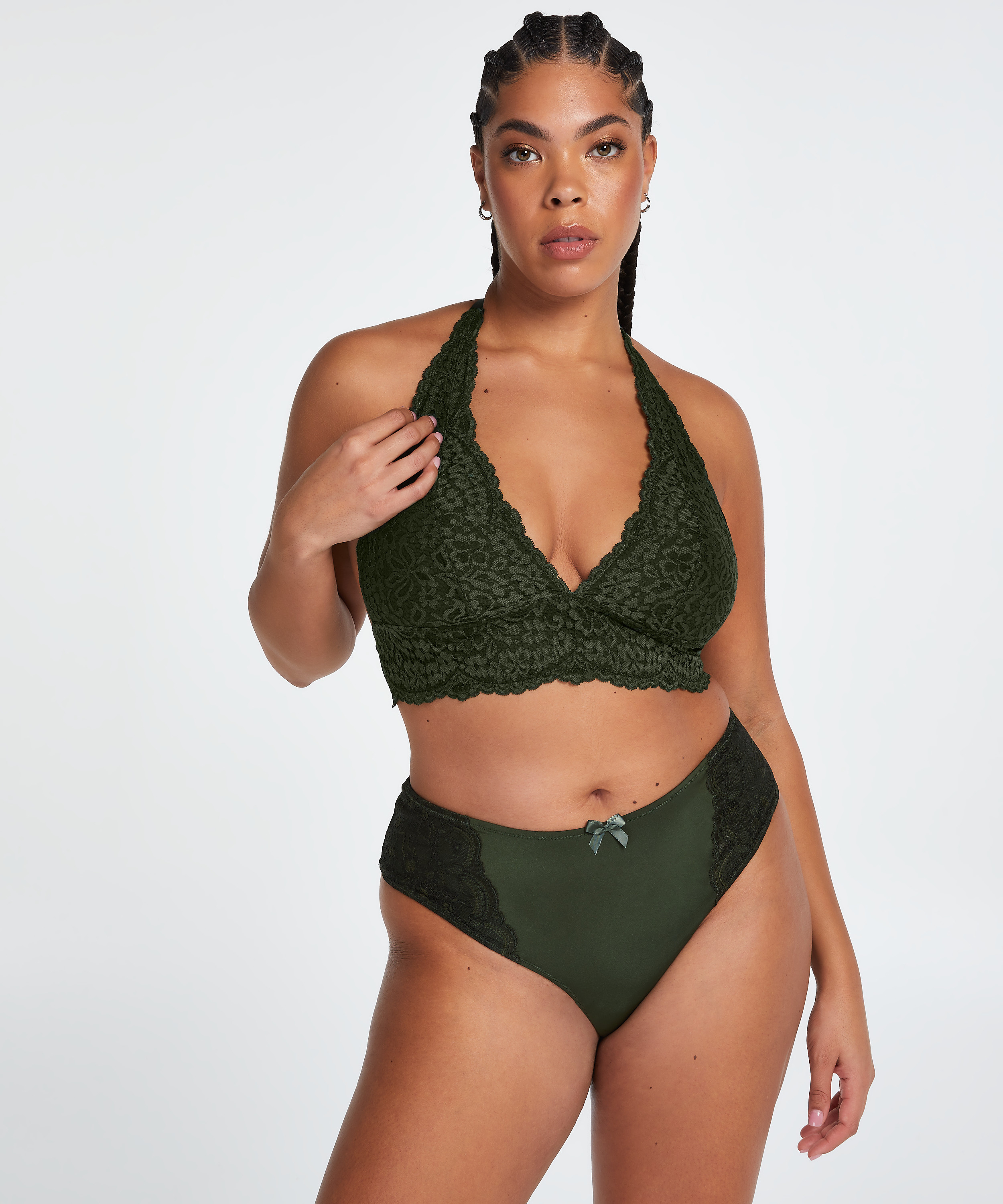 Gina Thong Curvy, Green, main