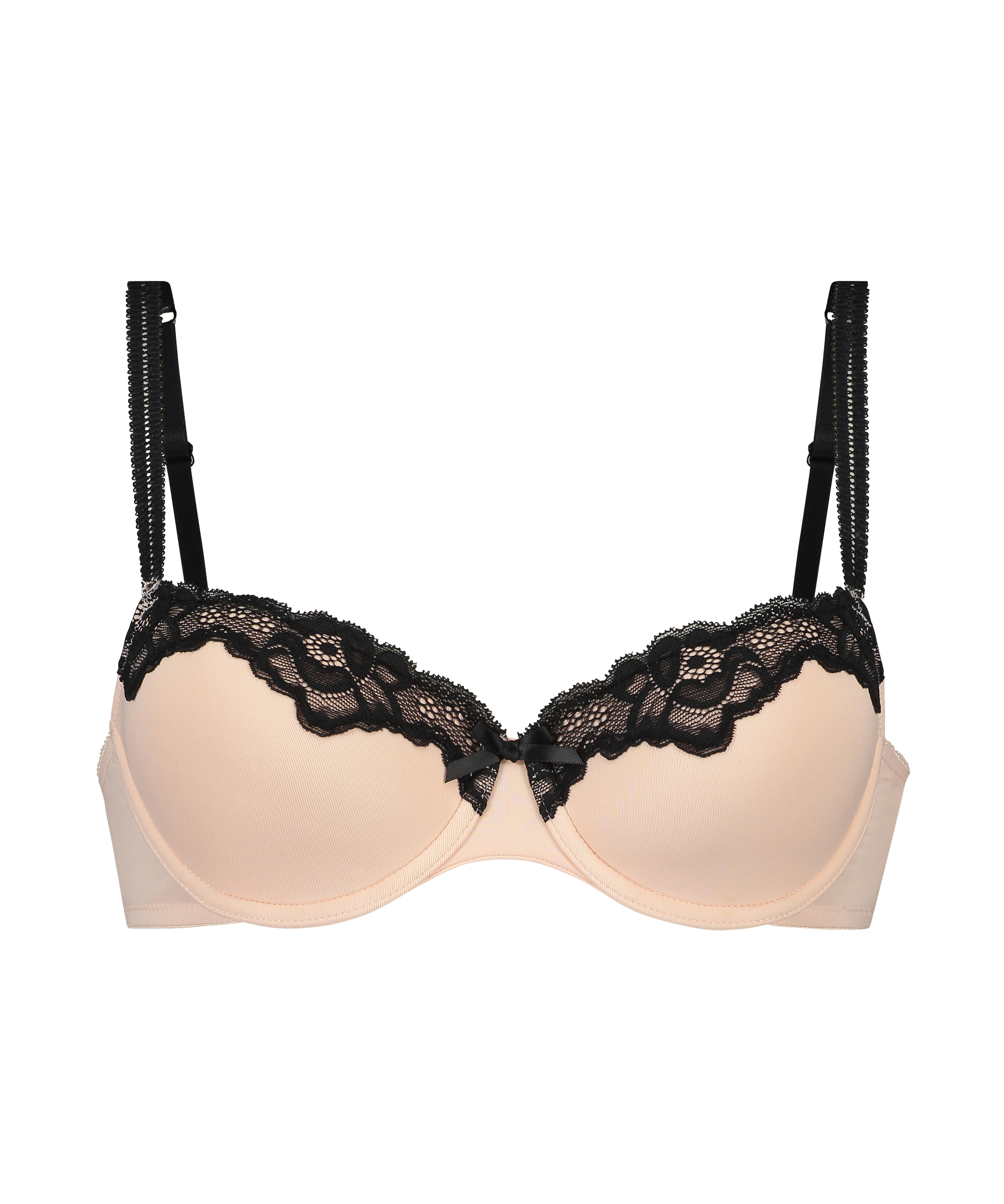 Secret Lace Padded Underwired Bra, Pink, main