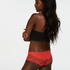 Lacey Microfibre Brazilian, Red