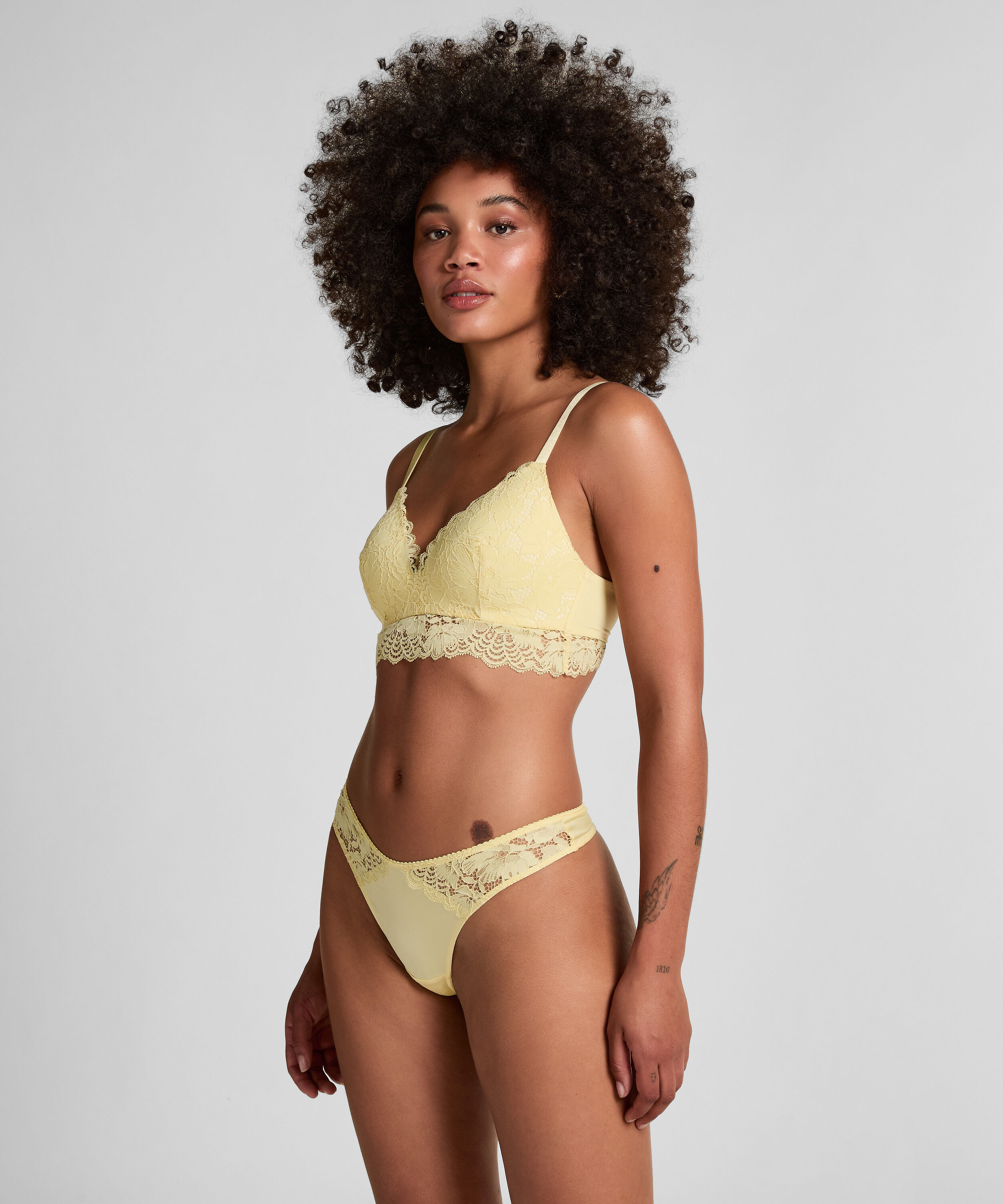 Andrea Padded Non-Wired Bra, Yellow