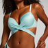 Sydney Padded Underwired Push-Up Bikini Top, Blue
