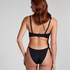 Lea Lace Padded Non-Wired Bra, Black