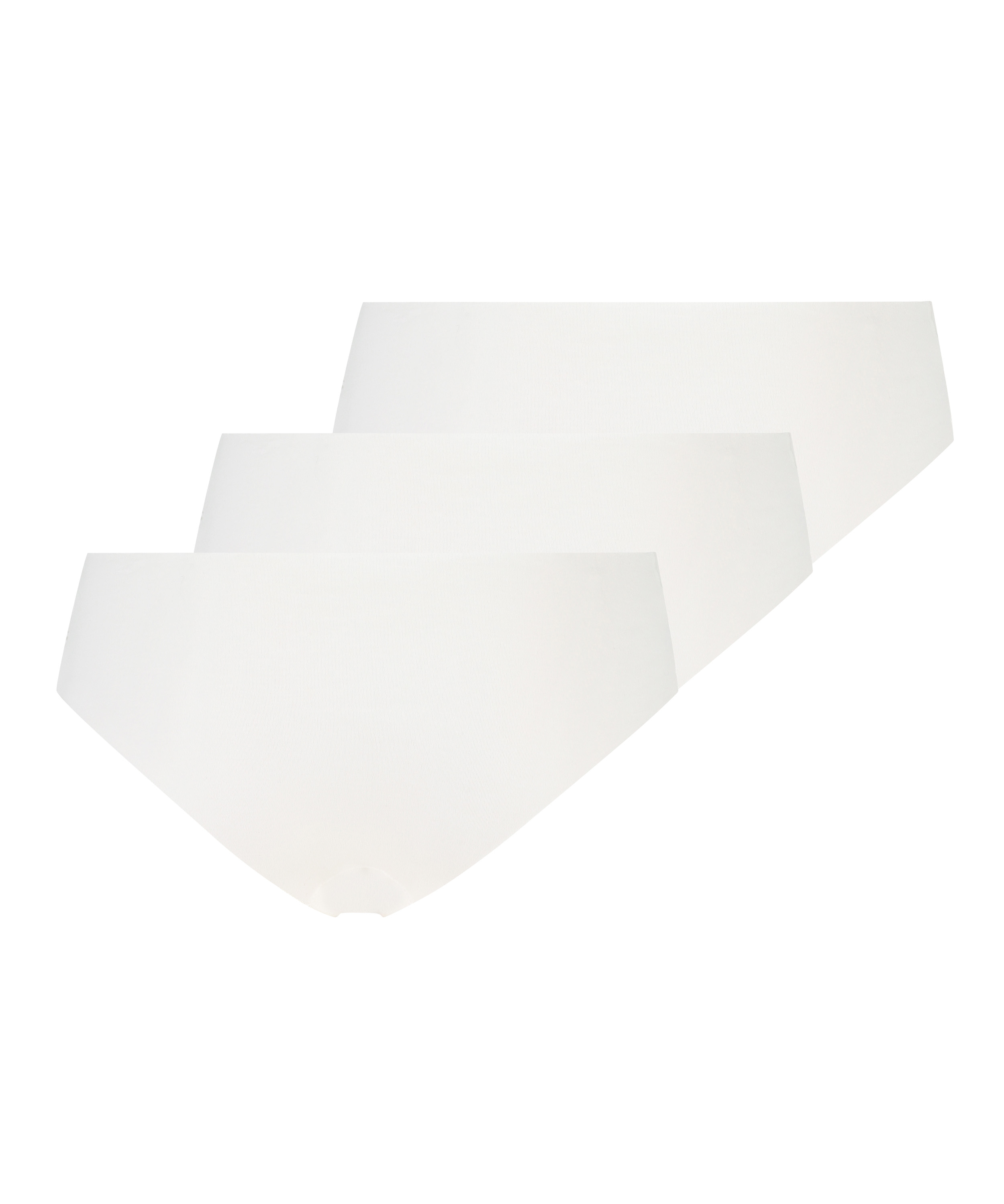 3-pack invisible Brazilian, White, main