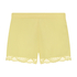 Satin pyjama shorts, Yellow