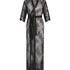 Long Allover Lace Kimono, Black