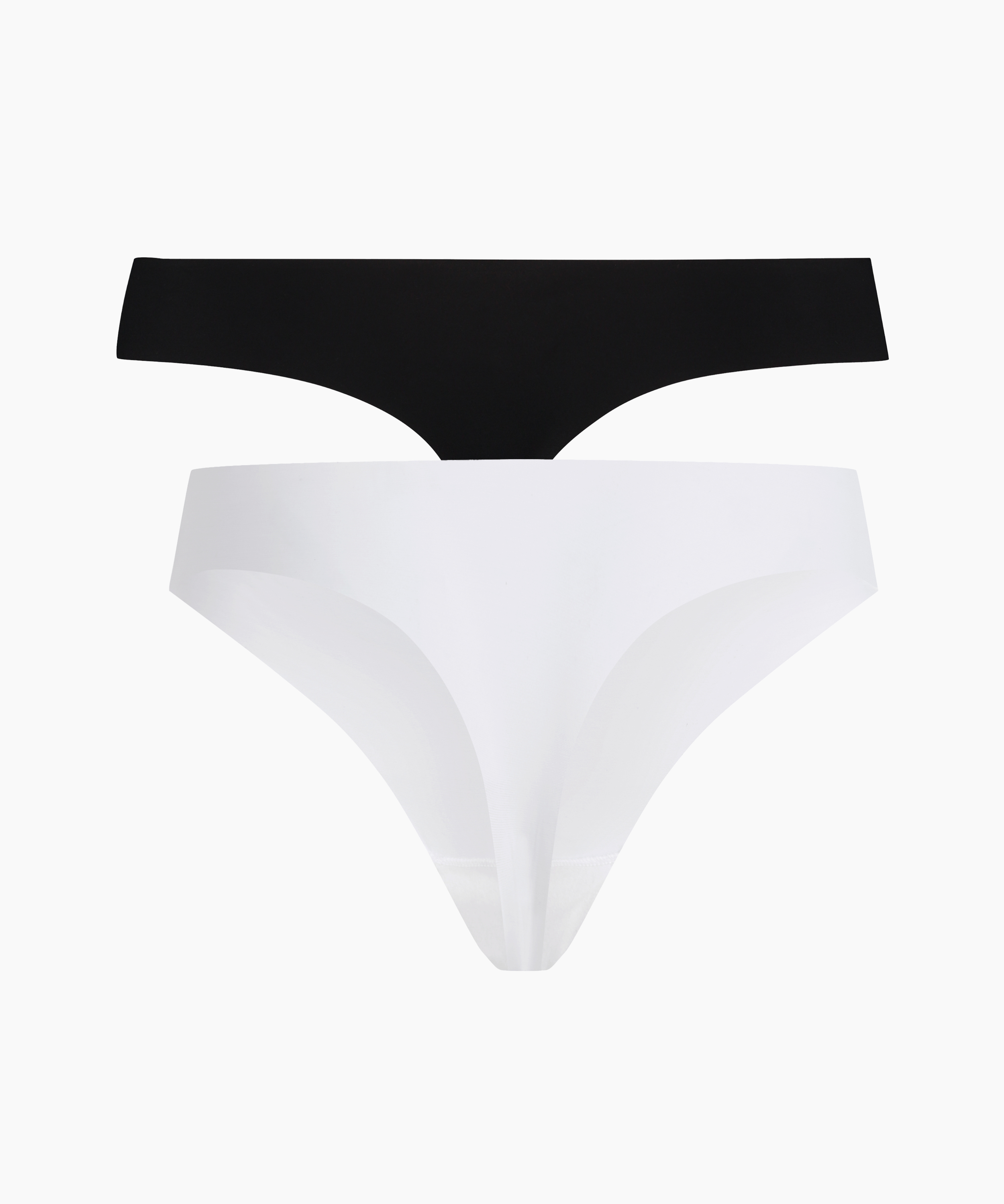 2-Pack Invisible Thong, White, main