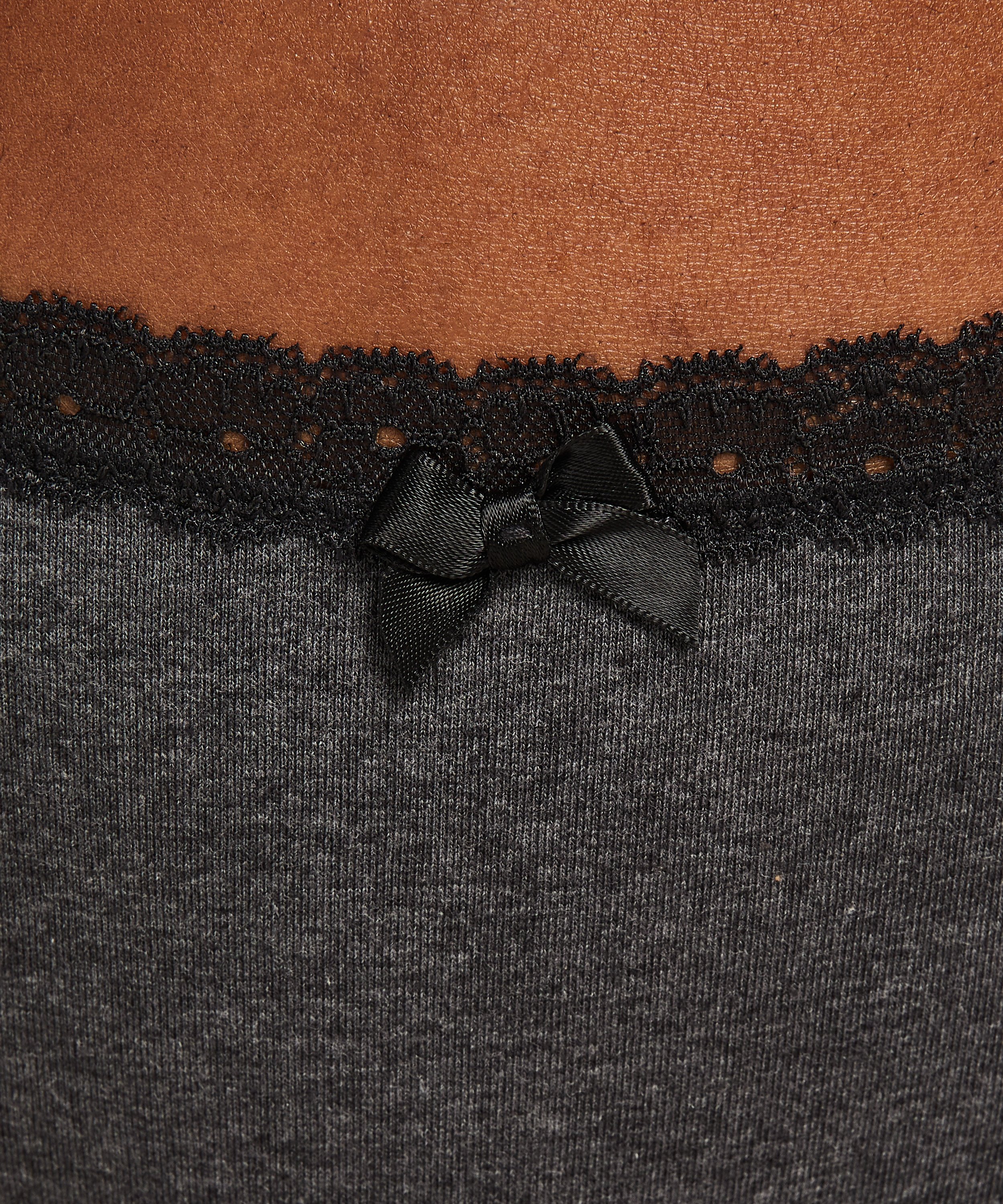 Cotton thong, Gray, main