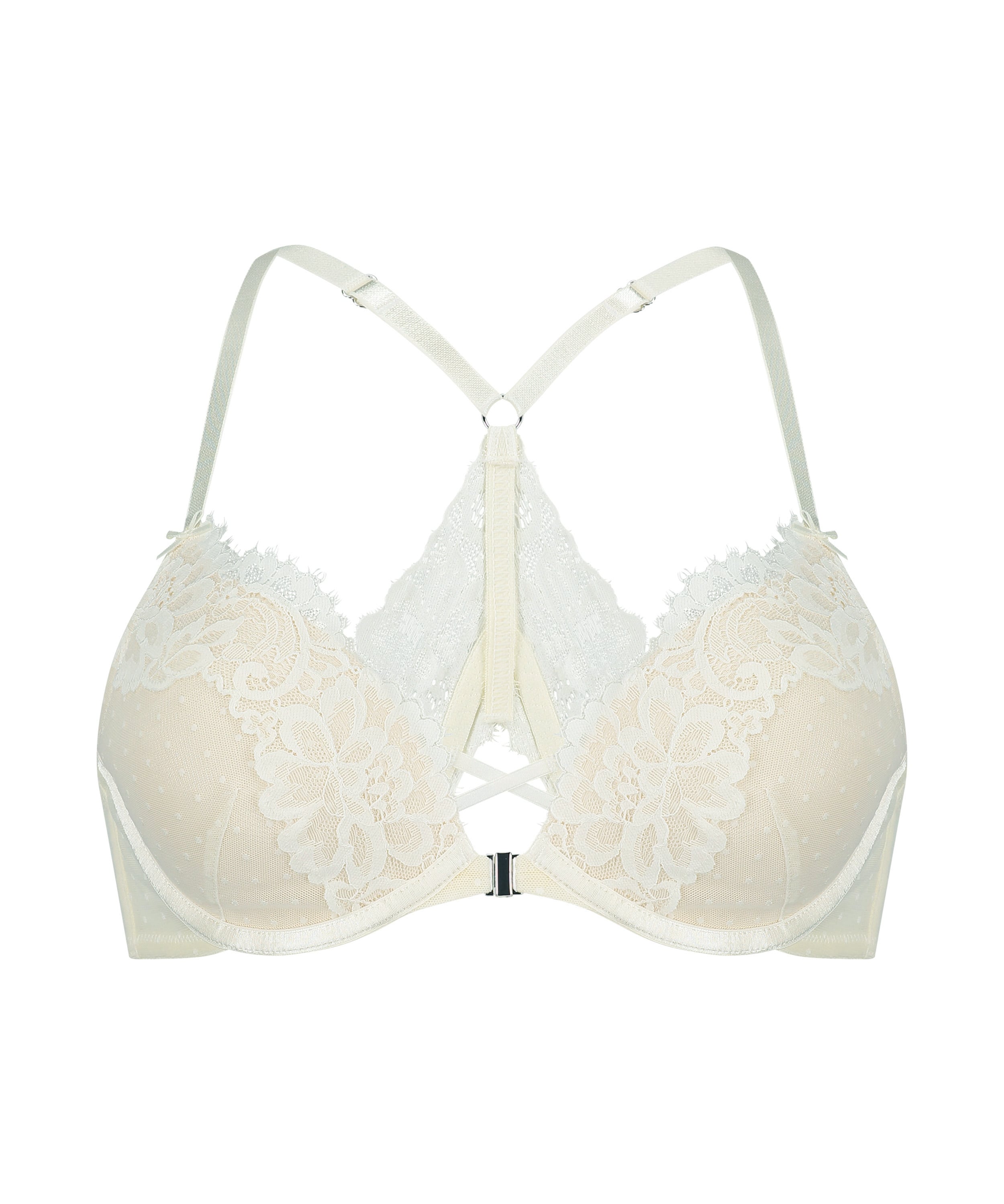 Harmony Padded Underwired Push-Up Bra, White, main