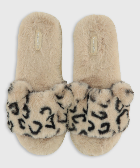 Animal Slippers, Gray