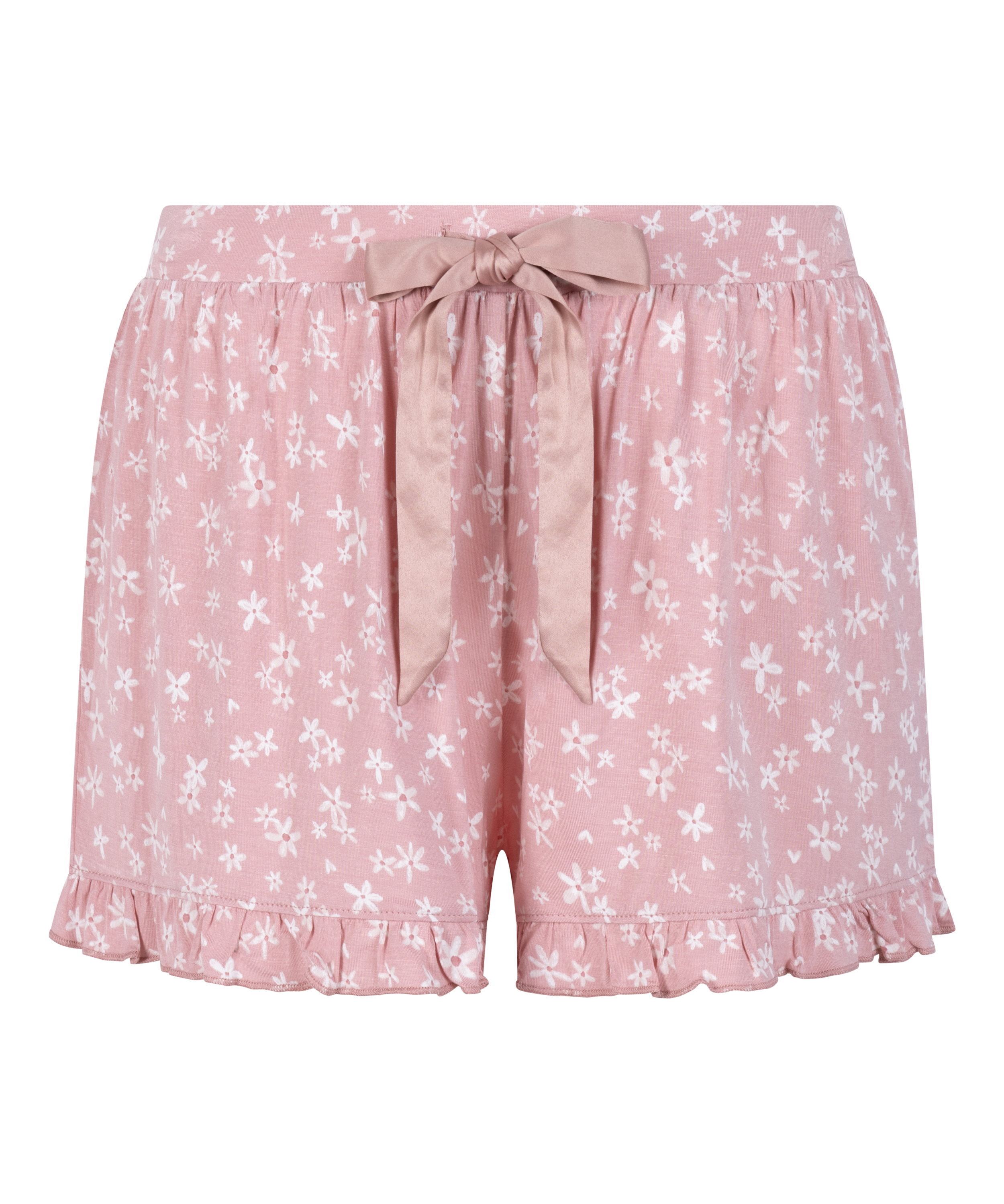 Jersey Ruffled Shorts, Pink, main
