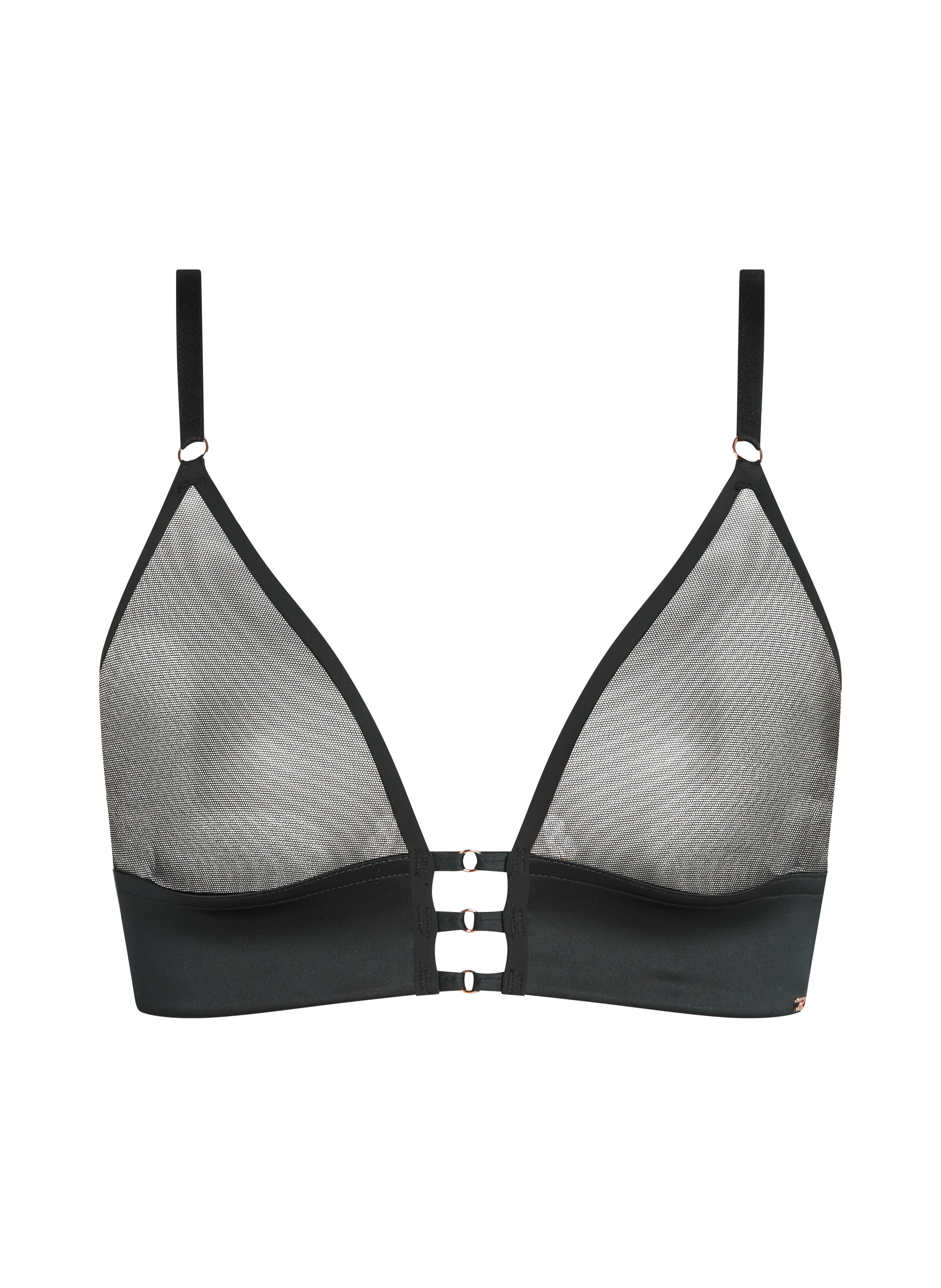 Mesh Essentials Bralette, Black, main