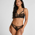 Kristina Non-Padded Underwired Longline Bra, Black