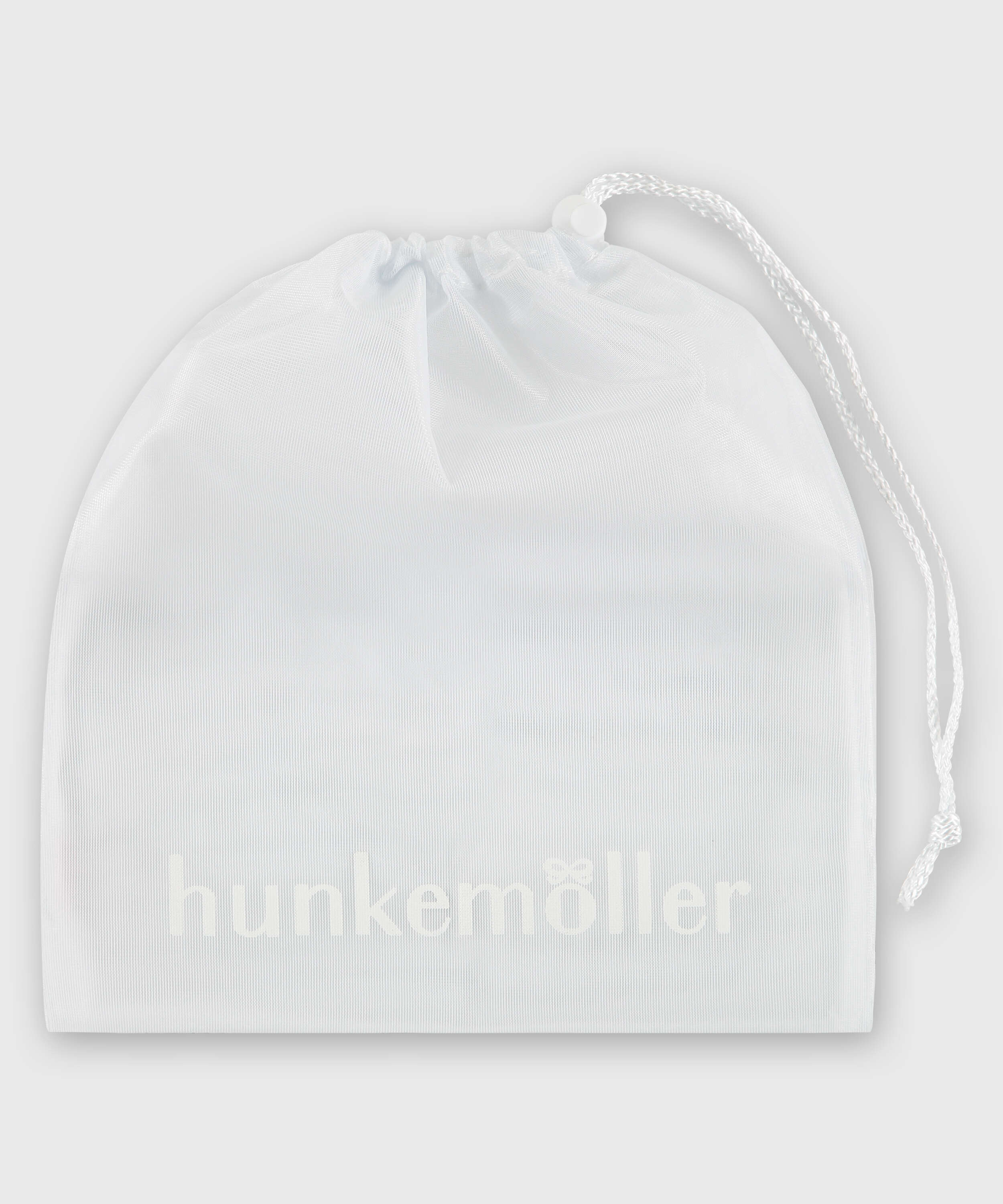 Hosiery bag drawstring, White, main