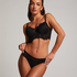 Arabella padded longline underwired bra, Black