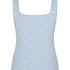 Pointelle Singlet, Blue