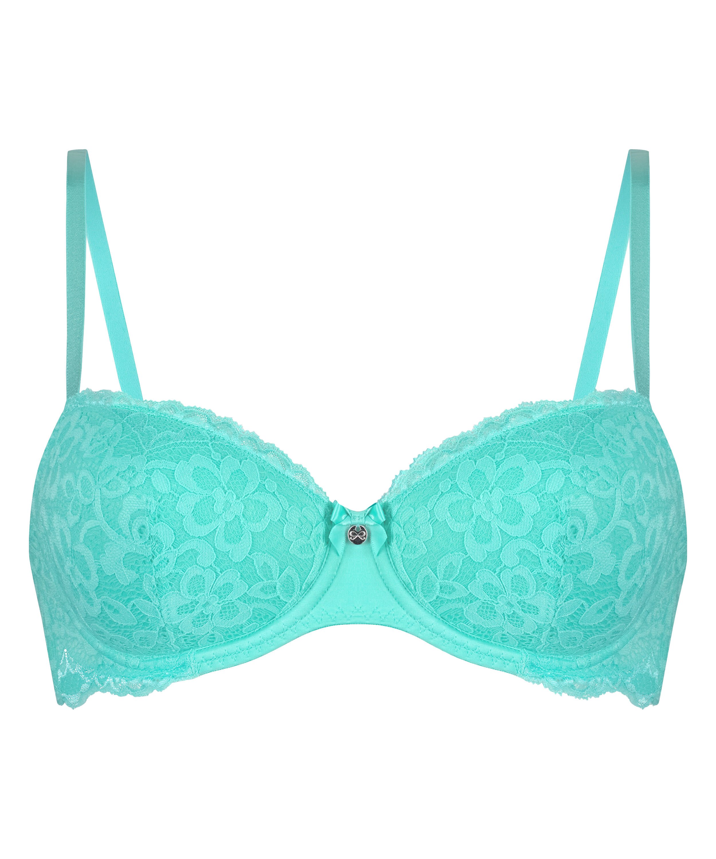 Marine Padded Underwired Bra, Green