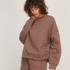 Top Crew Brushed Sweat, Brown