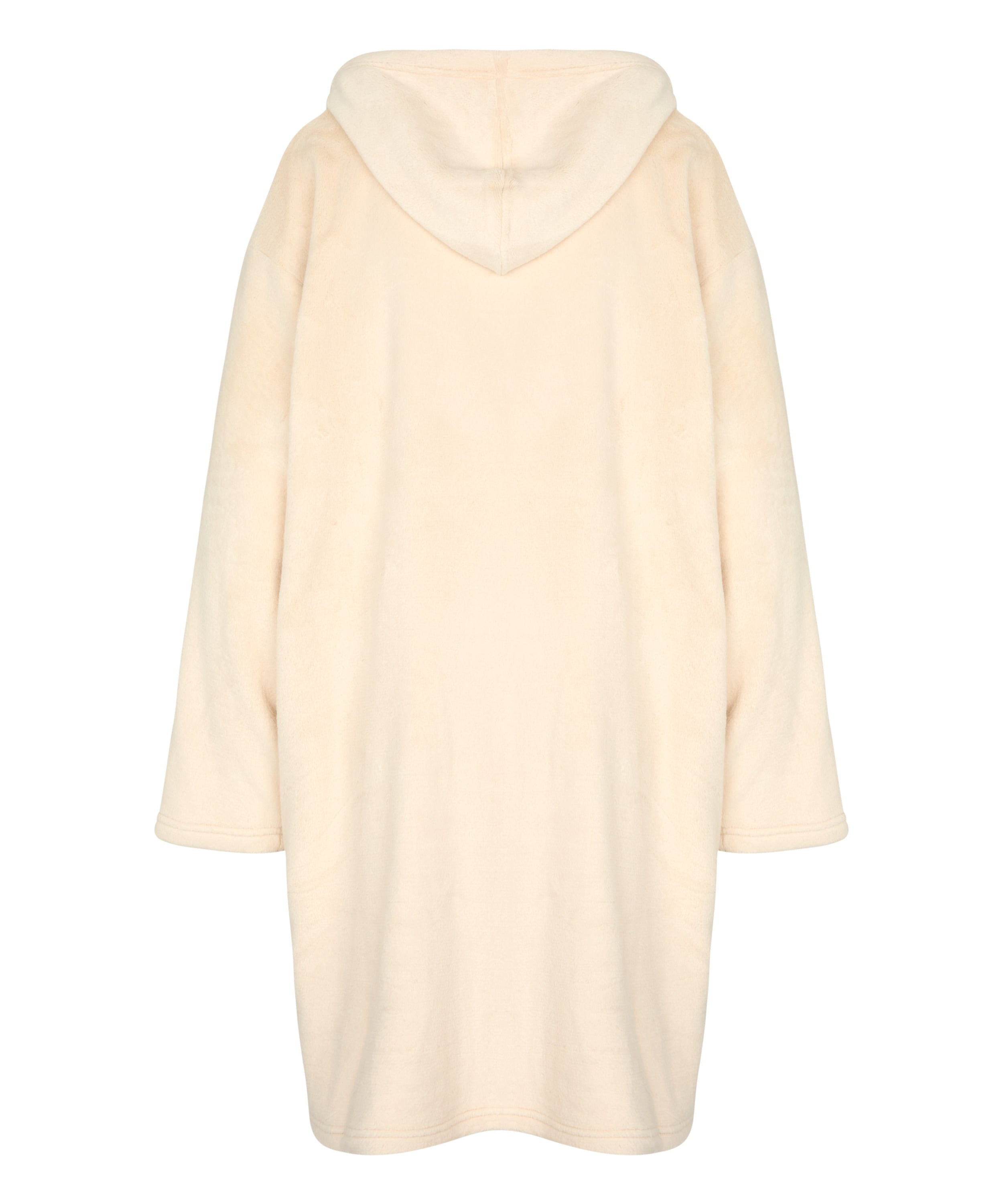 Snuggle Fleece Lounge Dress, White, main