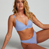 Lola Padded Non-Wired Bra, Blue