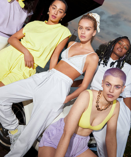 Snuggle Me Joggers, White