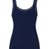 Singlet Rib Jersey Lace, Blue