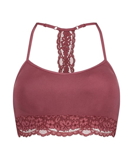 Marine seamless bralette, Red
