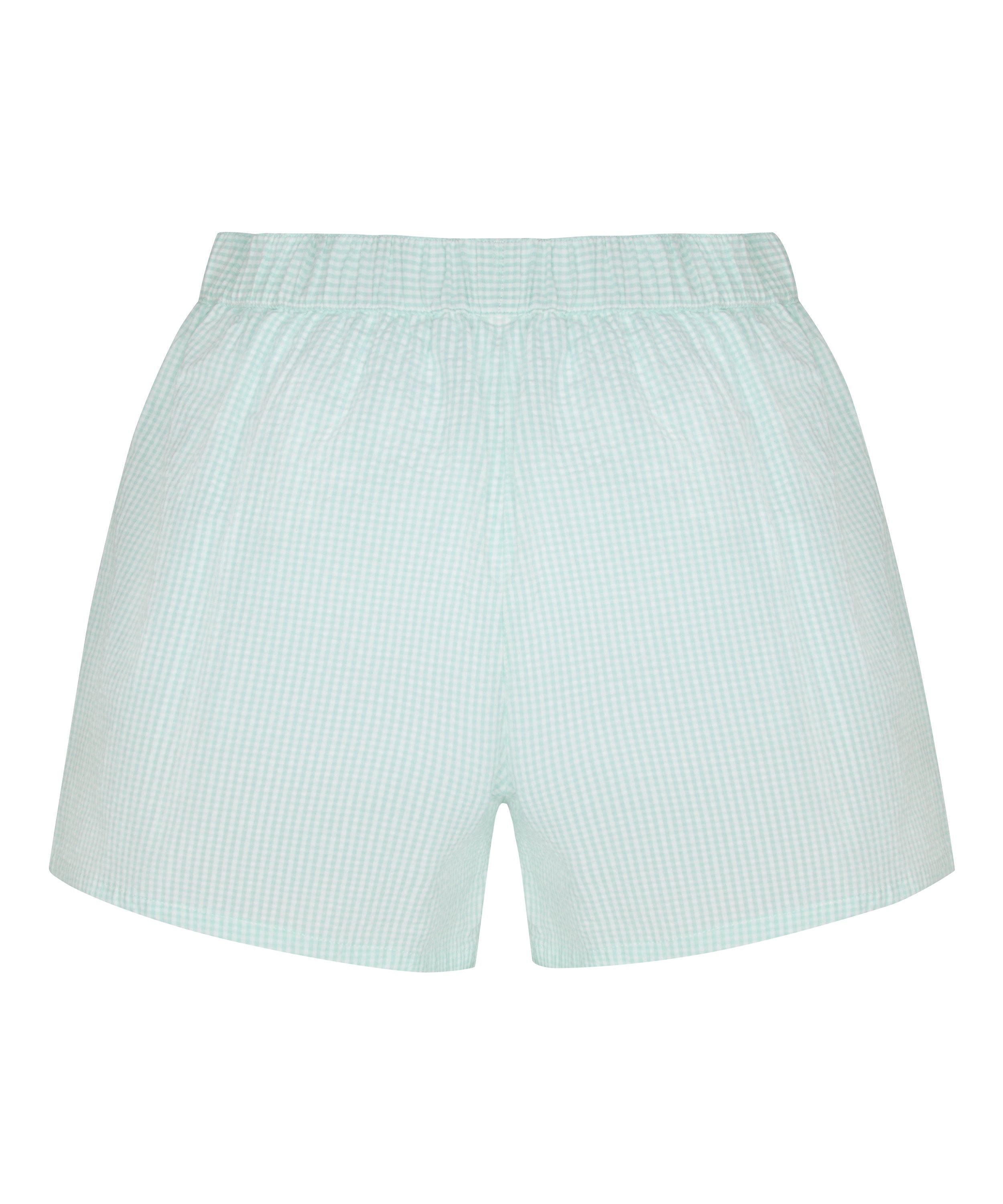 Pyjama Short Seersucker, Green, main