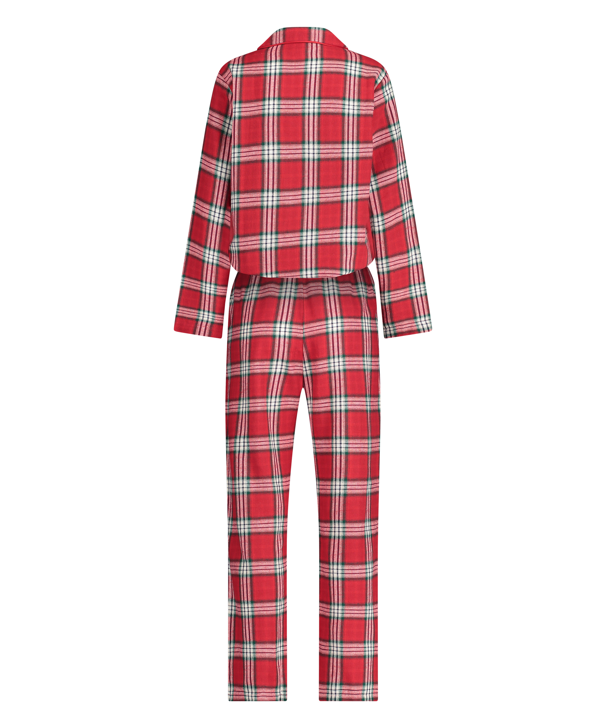 Twill Check Pyjama Set, Red, main