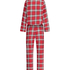 Twill Check Pyjama Set, Red