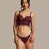 Jamie Non-Padded Underwired Longline Bra, Purple