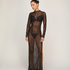 Slipdress Allover Lace, Black