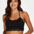 Marine seamless bralette, Black