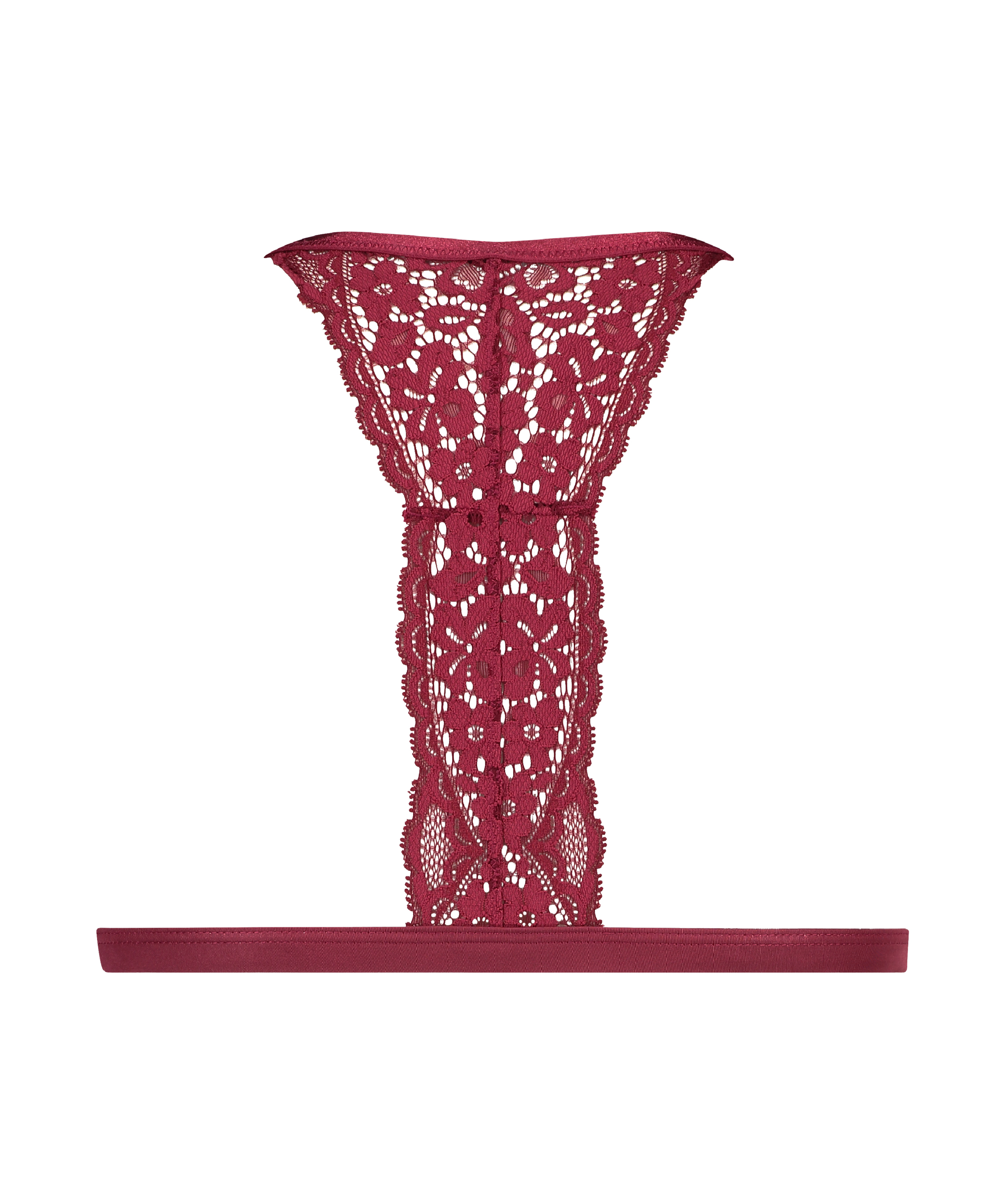 Rose Padded Triangle Bralette, Red, main