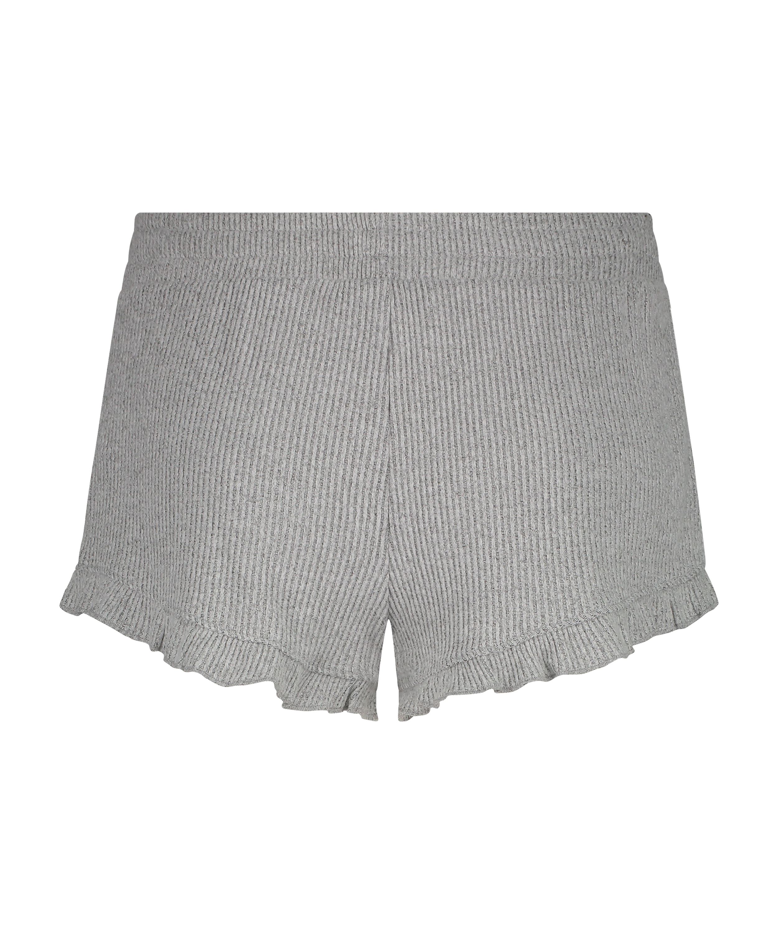 Rib Button Short, Gray, main