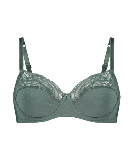 Sophie Non-Padded Underwired Bra, Green