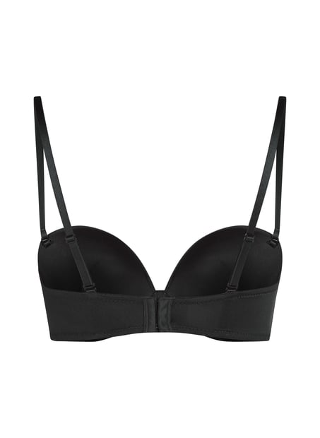 Padded Underwired Strapless Maximizer Bra, Black