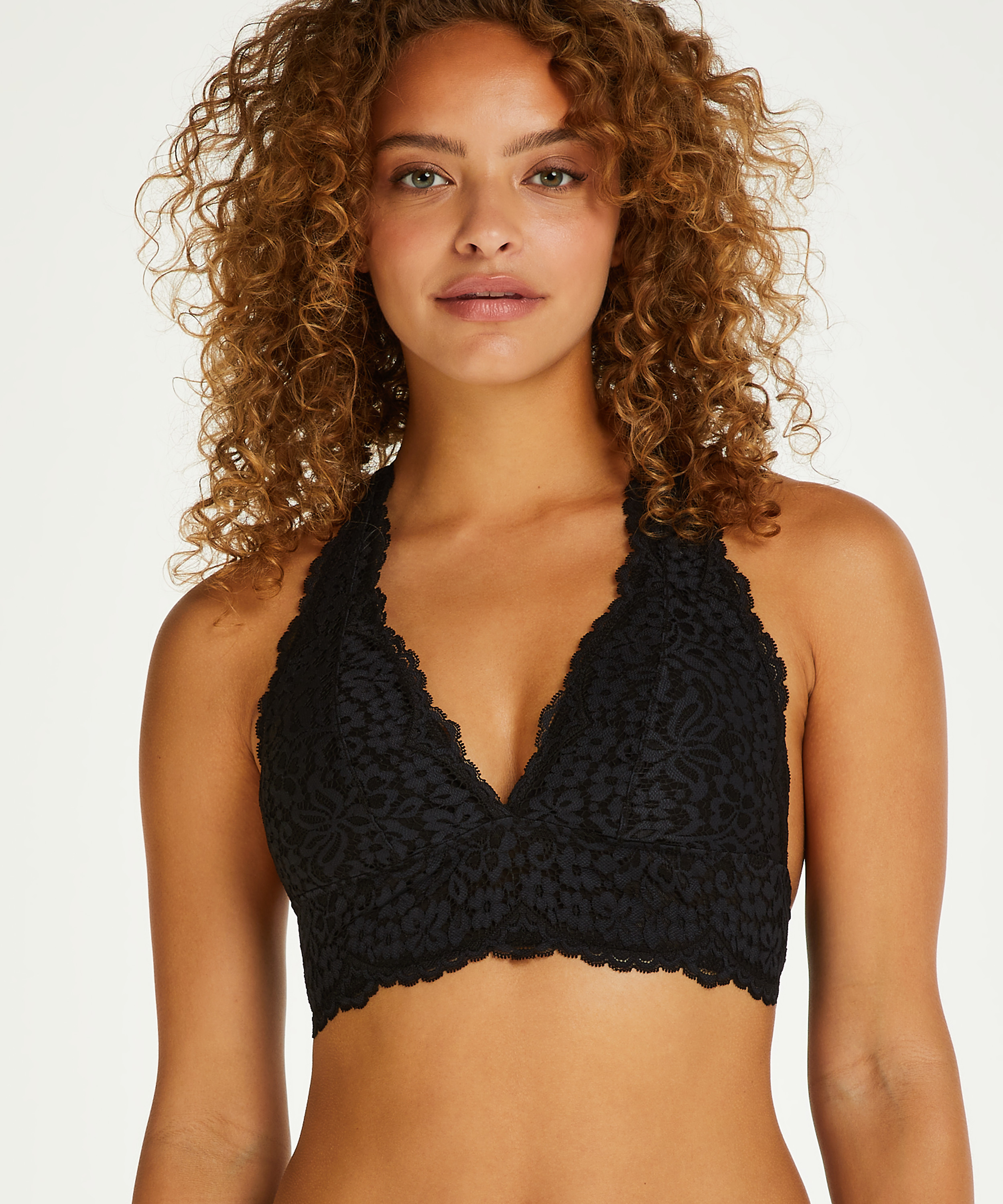 Rose Bralette, Black, main