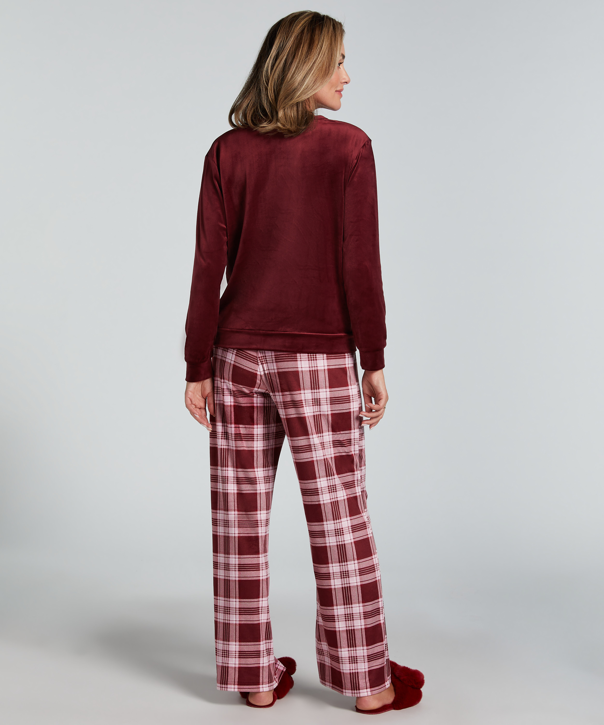 Velvet Pyjama Set, Purple, main