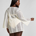 Beach Crochet Kaftan, White