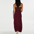 Long slip dress Modal lace, Red