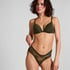 V-shaped Brazilian knickers mesh, Green