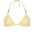 Triangle Crochet Bikini Top, Yellow