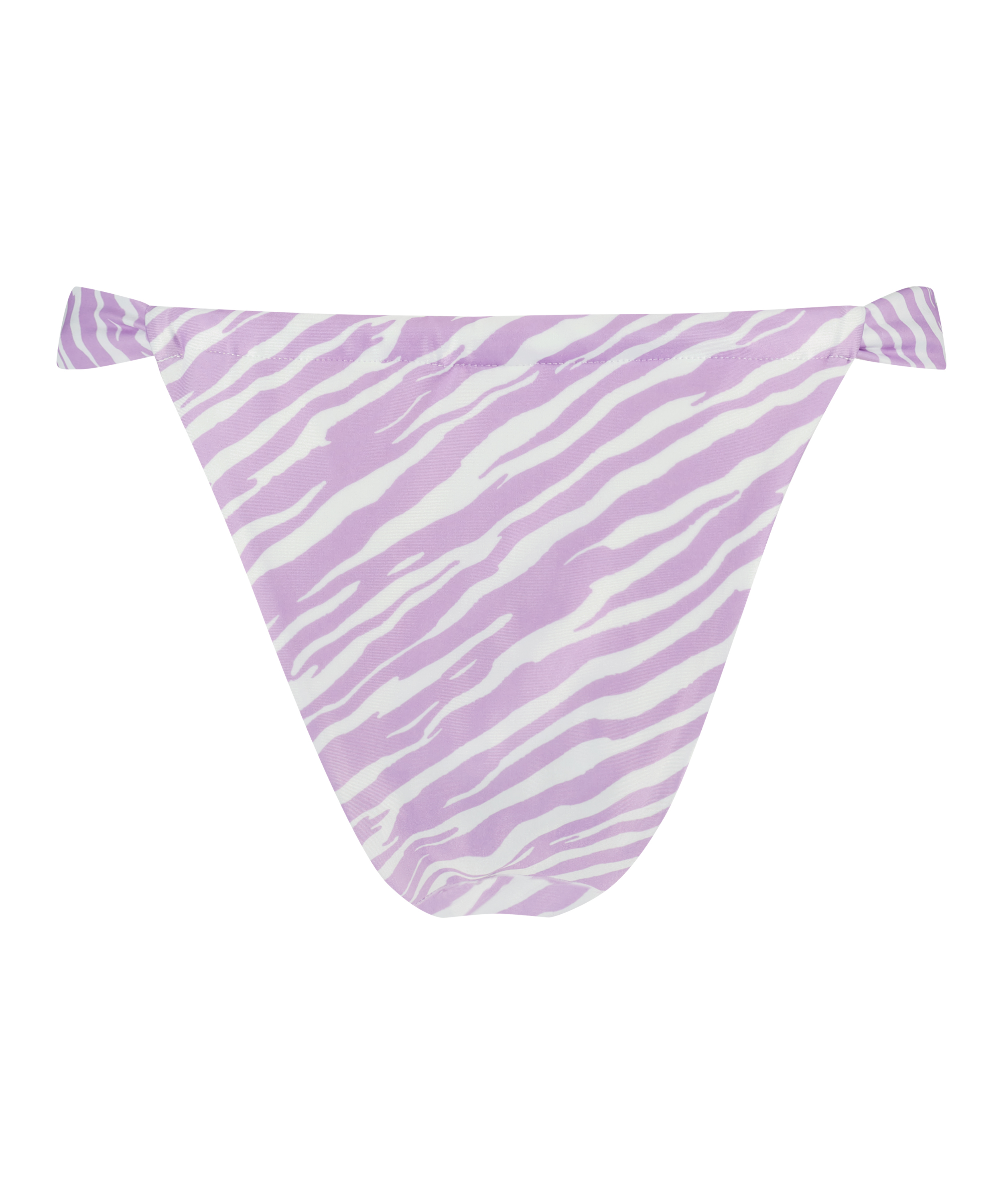 Zebra high-leg bikini bottoms, Purple, main