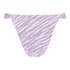 Zebra high-leg bikini bottoms, Purple