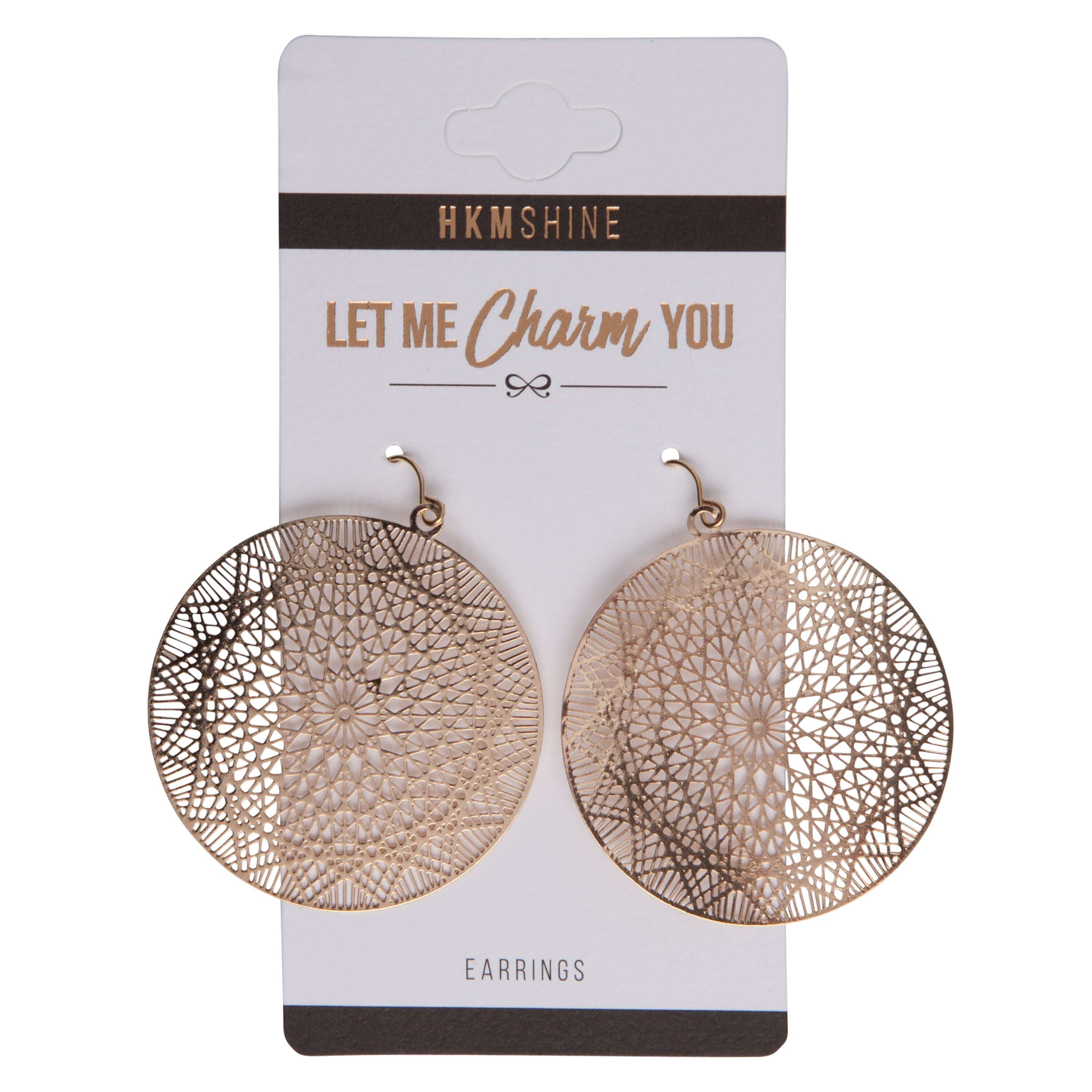 Filigree Earrings, Yellow