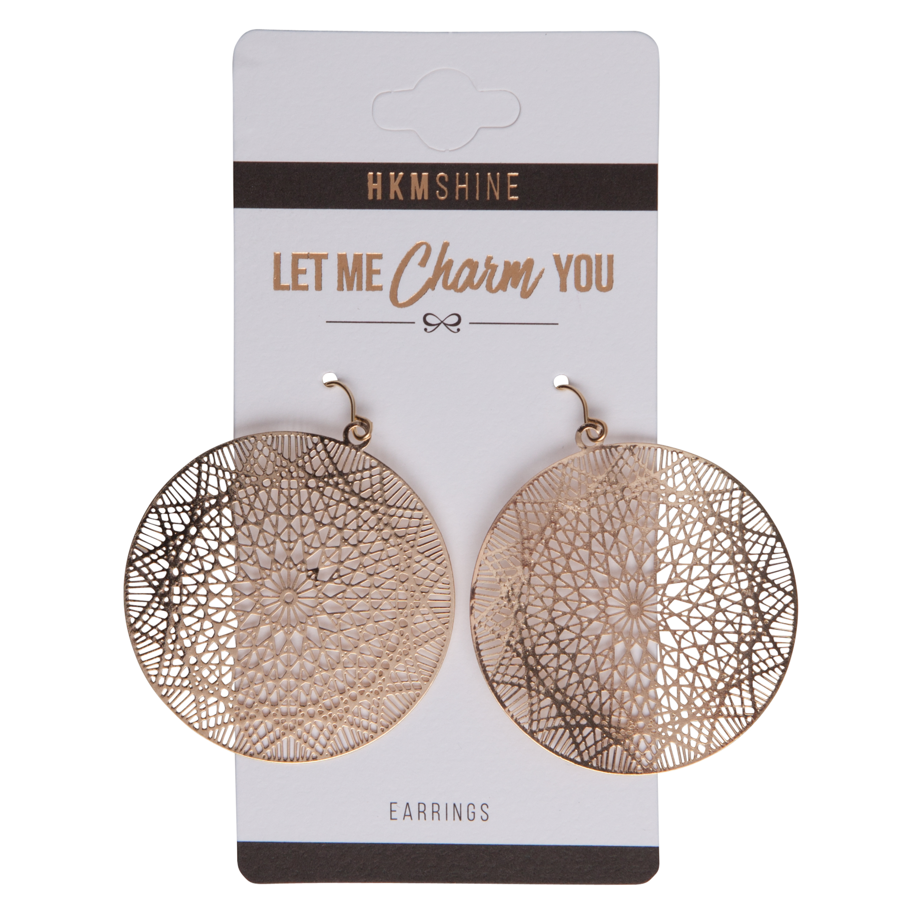 Filigree Earrings, Yellow, main