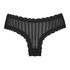 V-shaped Brazilian knickers mesh, Black